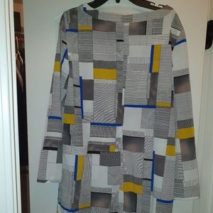 Armani exchange multi color dress size small, never worn.